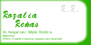 rozalia repas business card